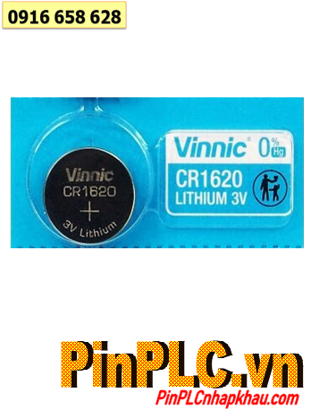 Vinnic CR1620, Pin 3V Lithium Vinnic CR1620 (16mmx2.0mm) chính hãng